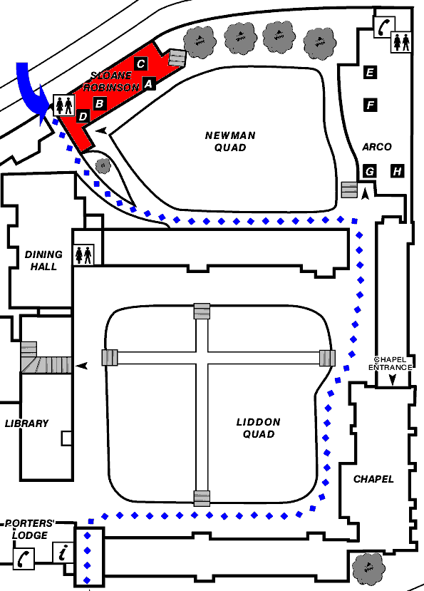 Plan of part of Keble College